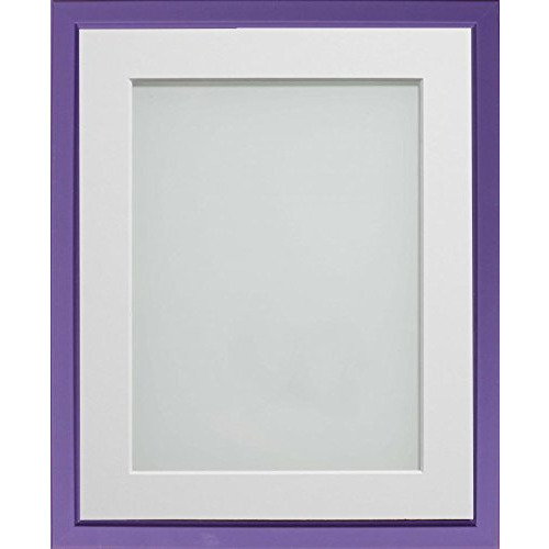 Frame Company Drayton Range A4 Purple Picture Photo Frame with White