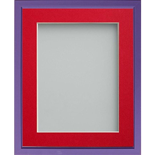 Frame Company Drayton Range A4 Purple Picture Photo Frame with Red