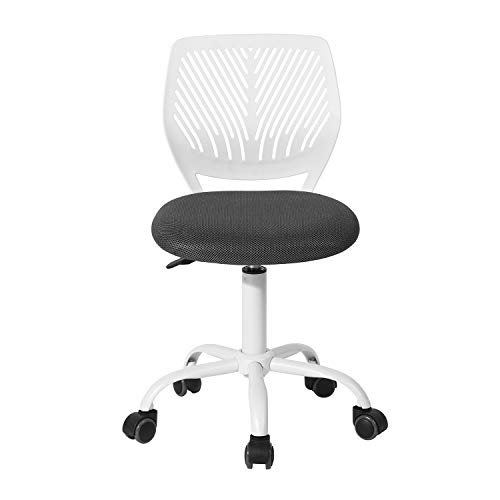 Homy Casa Desk Chair Adjustable Swivel Office Chair Fabric Seat ...