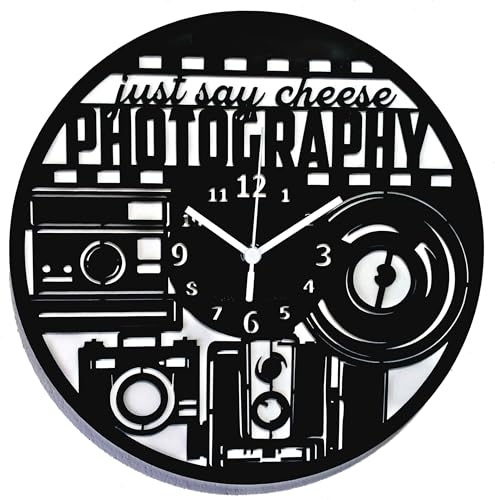 Instant Karma Clocks - Photography Wall Clock with Vintage Camera and ...
