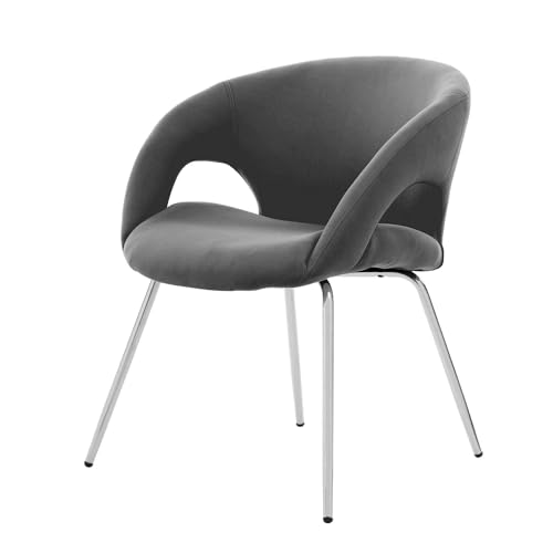 Dmora - Office chair Bathurst, Waiting chair with armrests for office ...