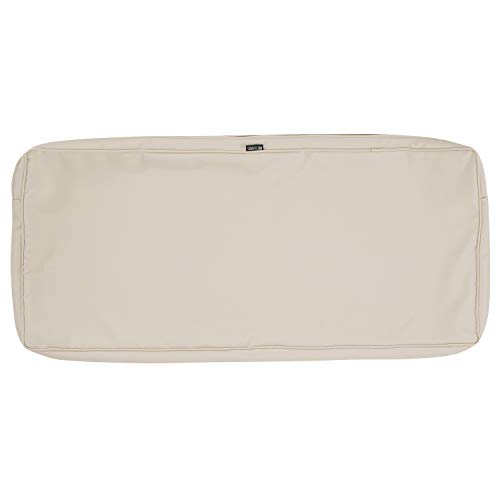 Classic Accessories Montlake Kissenbezug Wasserabweisend – Für Gartenbank (150x45x7,6 Cm), Antikbeige