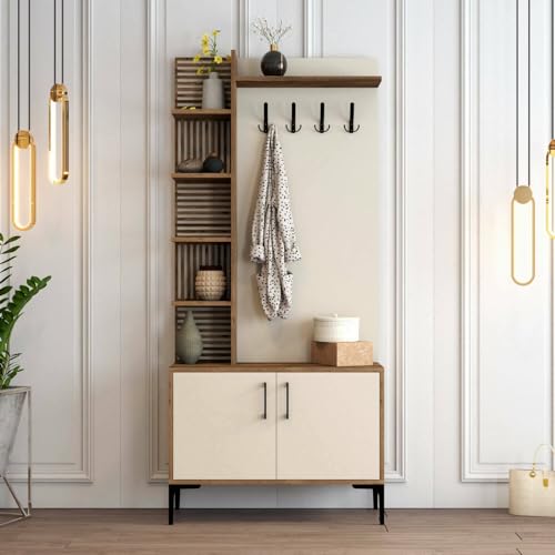 Dmora Armus Entrance Cabinet, Coat Rack, Composition for Lobby ...