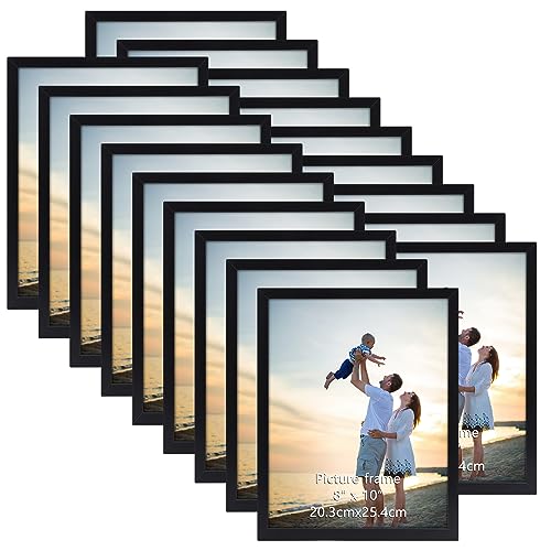 Hoikwo 18 Packs 8x10 Black Multi Picture Frames Set for Family Photos ...
