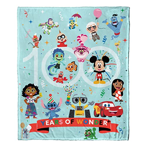 Northwest Disney 100 Silk Touch Throw Blanket, 50