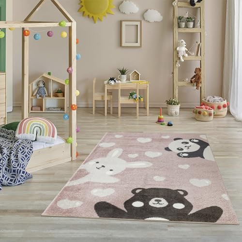 Jimri Rug for children's room, children's room rug, girl's rug, bear ...