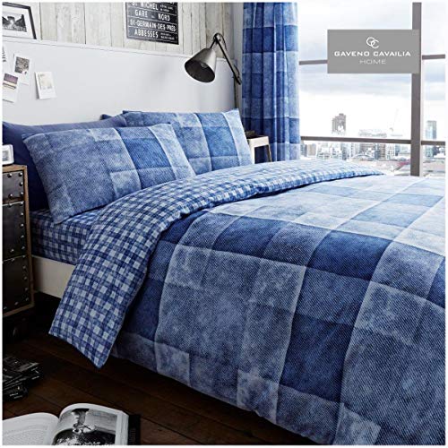 GC GAVENO CAVAILIA Set Biancheria Da Letto Matrimoniale A Pois Con Pecore - Reversibile Grigio - copertina