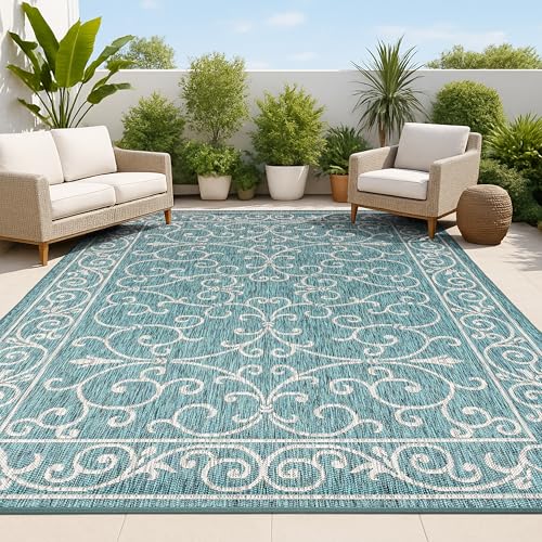JONATHAN Y SMB106F-8 Charleston Vintage Filigree Textured Weave Indoor ...