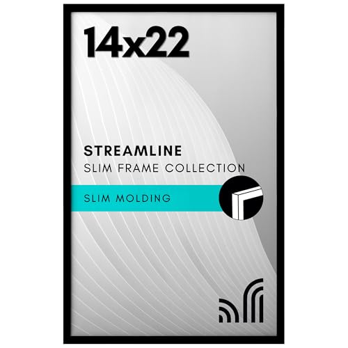 Americanflat 14x22 Picture Frame with Polished Plexiglass - Streamline ...