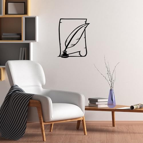 Contemporary Accessory Metal Hanah Home Stylish Black Decorative Metal Wall Accessory, 58 x 70 cm ...