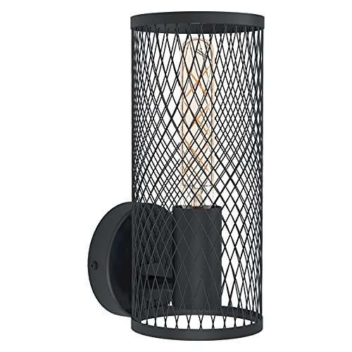 Liseuse Murale Eglo 90874 - Applique Métal Argenté, Douille E27, Design Simple Et Moderne, Pour Salon Ou Chambre