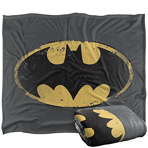 Coperta Batman Microfibra Morbida BATMAN Copriletto Silky Touch Super Morbido 152 X 127 Cm Regalo Per Fan Batman