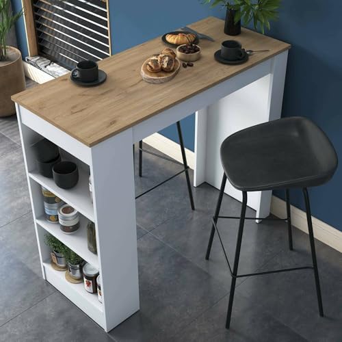 Dmora - Navi Fixed Table, Kitchen Shelf, Console for Dining Room, Fixed ...
