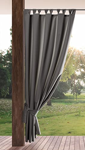 Eurofirany GARDEN Outdoor Curtain with Tab Top - 1 pc. Velcro Fastener ...