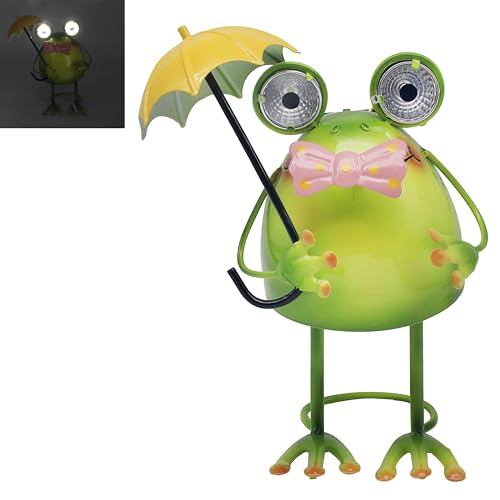 Lesser & Pavey Bright Eyes Frog Solar Led Outdoor Lights For Garden ...