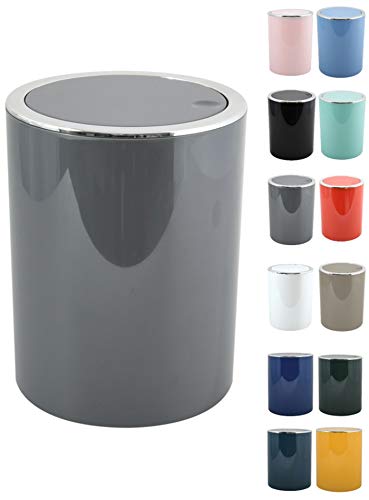 SV Cosetic Bin 3 Litres Stainless Steel Baboo With Soft Close