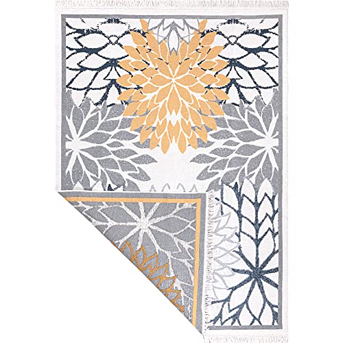 Greetings Rug Fashion4Home Short Pile Boho Kilim Rug, Living Room Rug, Bedroom and ...