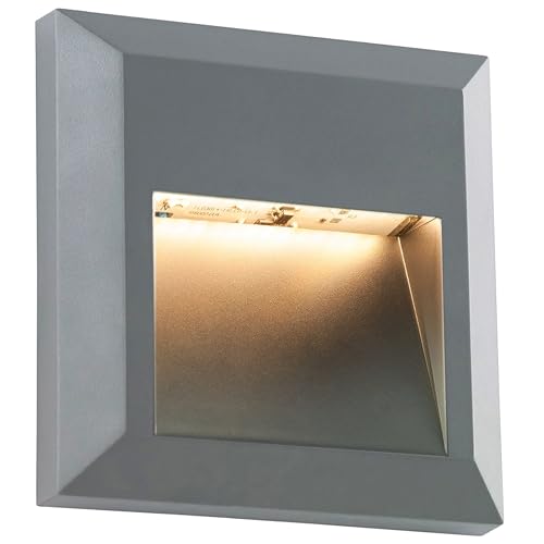 National Lighting Severus Grey Finish Indirect Warm White LED Outdoor ...