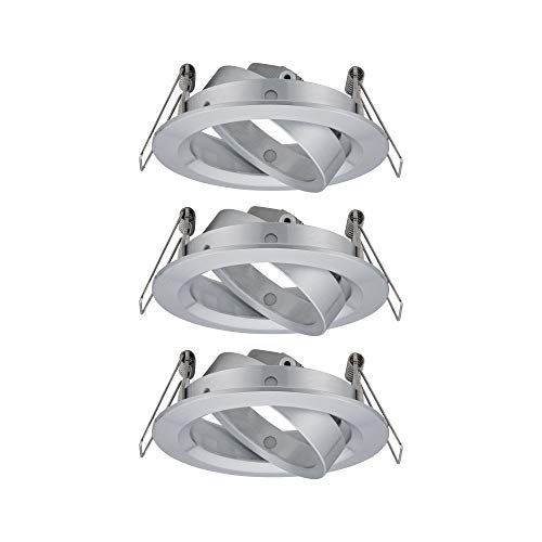 Buy Paulmann 93373 Recessed LED Ceiling Luminaire Spircle 78mm Incl 1x80w Warm White Chrome Matt Surface Mounted Aluminium 3000k 2827009887