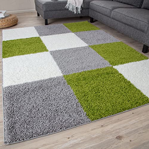 THE RUGS Area Rug – Modern Luxury Shaggy Rug, Multicolour Pattern ...