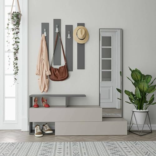 Dmora Himalia Entrance Cabinet, Coat Rack, Composition for Lobby ...