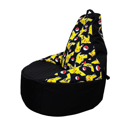 Pokemon Large Bean Bag, Highback Gaming Bean Chair with Filling ...