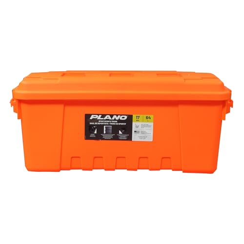 Caja De Almacenamiento Militar PLANO Sportsman's Trunk - Grande, Con Tapa, Resistente, Para Acampar, Caza O Garage