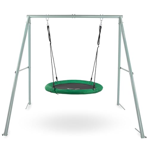 HyperMotion Garden Swing Nest with Frame – Safe Outdoor Fun and ...