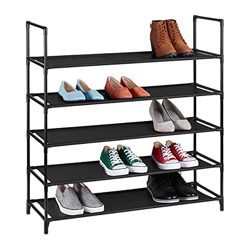 Rl Shoe Rack Relaxdays XL 10036198_46 Shoe Rack 5 Levels for 20 Pairs of Shoes ...