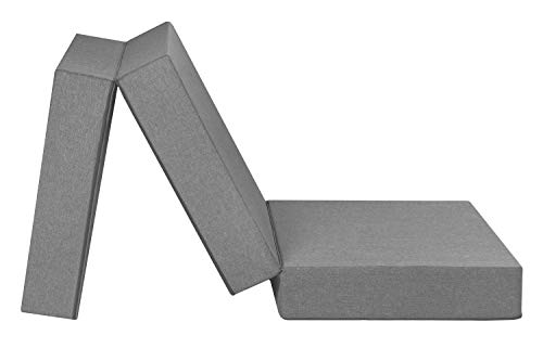 Badenia Trendline Foldable Guest Mattress, Microfibre Cover, 196