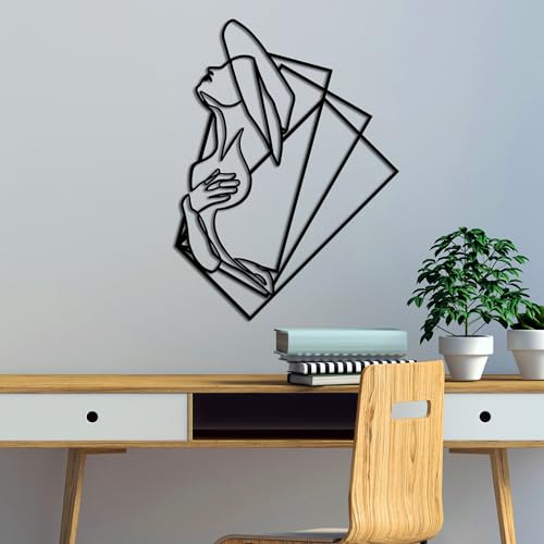 Contemporary Accessory Metal Stylish Black Decorative Metal Wall Accessory, 70 x 52 cm, 100% Metal ...