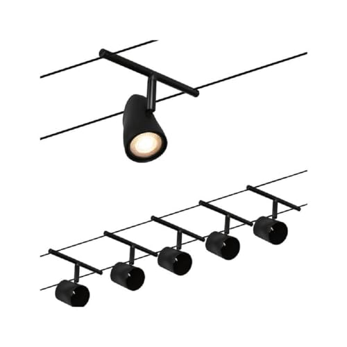 Paulmann 94465 CorDuo Cable System – Basic Lighting Set Cup DC, Max 5 X 10 Watt Extendable Matt Chrome Plastic Gu5.3 Wire Cable System Without Bulbs Medium 517232630 - View #3