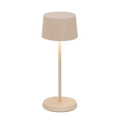 Zafferano Olivia Mini Lamp - Portable Rechargeable Table Lamp With Touch Dimmer, 2200-3000K Color Temperature