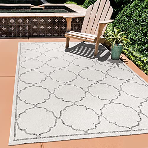 SANAT Outdoor & Indoor Weatherproof Rug - Cream, 80 x 150 cm by Amazon ...