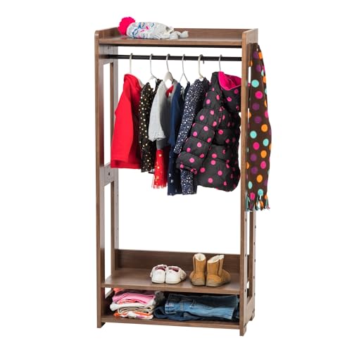Iris Ohyama, Clothes rack/Kids coat rack with shelves/Kids Garment Rack ...