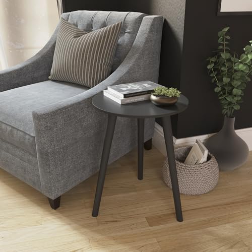 Vida Designs Round Side Table, Small End Table for Living Room, Bedroom ...
