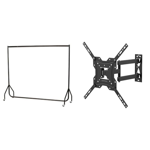 The Shopfitting Shop Heavy Duty Clothes Rail 6ft Long x 5ft High Superior Quality, Black