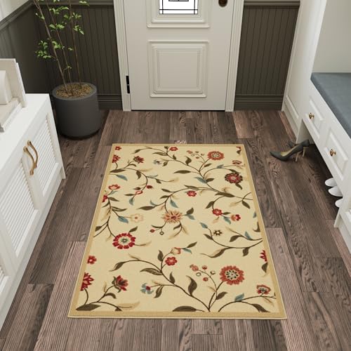 Grande Tappeto dal Design Contemporaneo e Moderno - Beige (290x200 cm