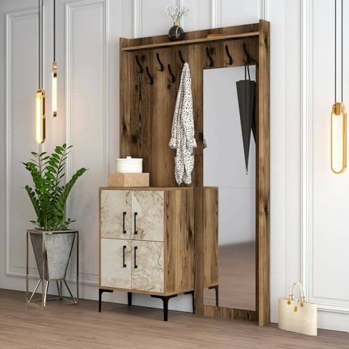 Dmora Pollux Entrance Cabinet, Coat Rack, Composition for Lobby ...