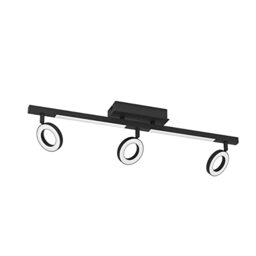 Netlighting Helvia Modern Ceiling Spotlight Bar LED 4000K in Black by ...
