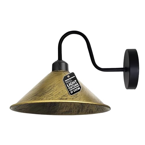 LEDSone Vintage Pendelleuchte Mit Metallkäfig - Industrie-Look Für Küche & Wohnzimmer, Dimmbar, 4m Stoffkabel