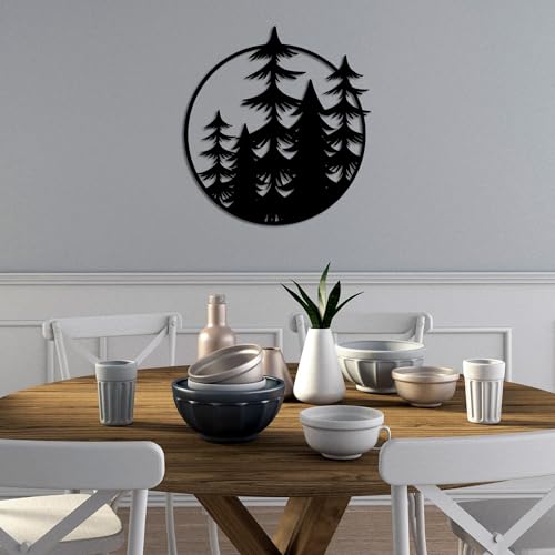 Contemporary Accessory Metal Hanah Home Stylish Black Decorative Metal Wall Accessory, 70 x 65 cm ...