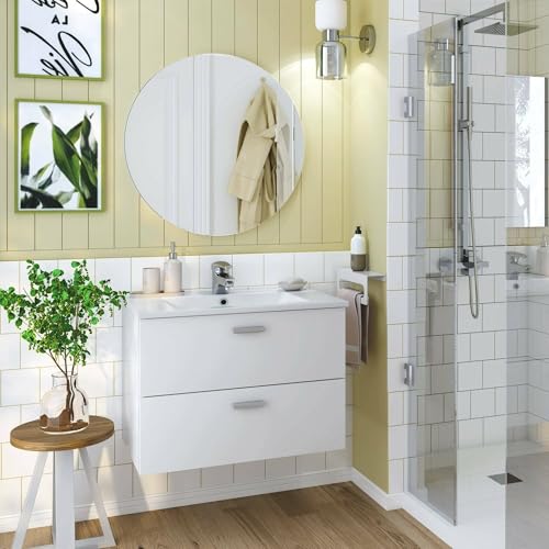 Dmora Denison Bathroom Vanity Unit, Vanity Unit, Sink Holder, Sink ...