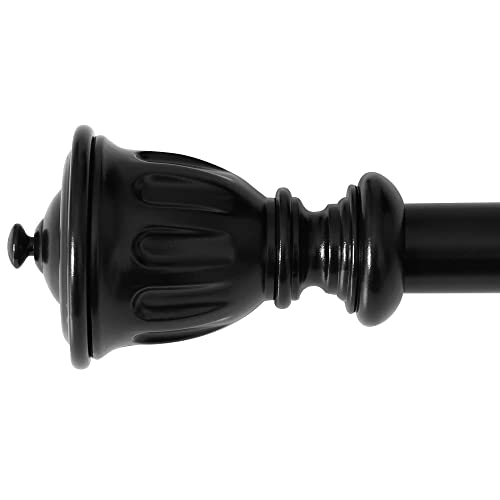 Strong Curtain Rods NICETOWN Window Treatment Strong Curtain Rod Set 1 1/8 Diameter with ...