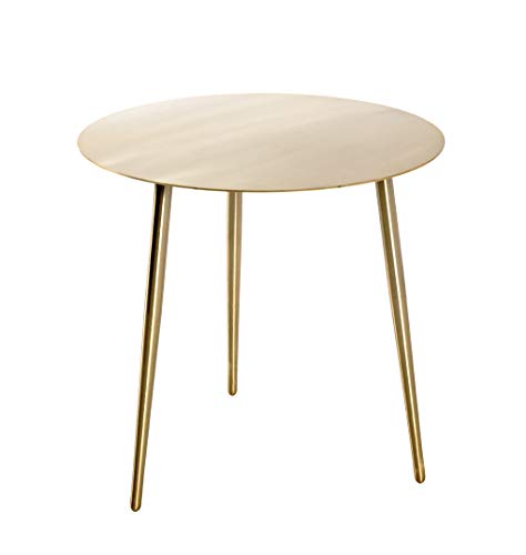 HAKU Mobel End Table Gold, Metal - Size: H 45 cm X Ø 45 cm, Style: Art ...