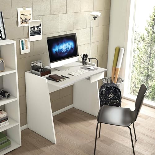 Dmora - Desk Calendula, Modern desk with drawer, Study or office table ...
