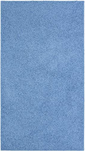 Dandy Soft Shaggy Washable Fiji Rug, Polypropylene, Sky Blue, 120 x 67 ...