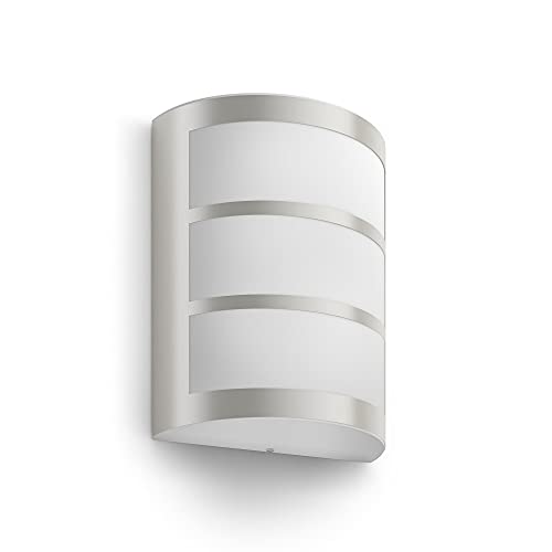 Philips myGarden Python LED Outdoor Wall Light [Stainless Steel ...