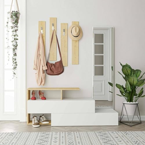 Dmora Himalia Entrance Cabinet, Coat Rack, Composition for Lobby ...
