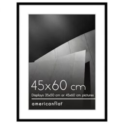 Americanflat 45 x 60 cm White Picture Frame with Mat or 45 x 60 cm ...
